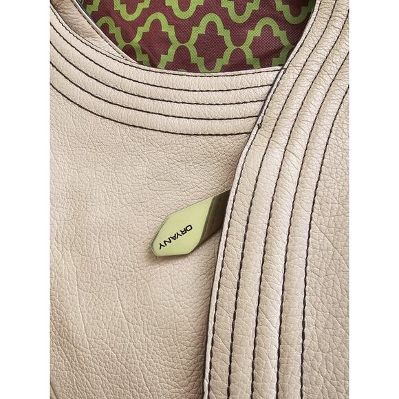 ORYANY Tracy Mauve Pebble Leather Hobo Shoulder Handbag Purse New Boho - Picture 8 of 16